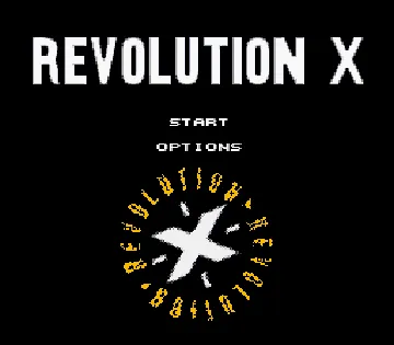 Revolution X (USA) screen shot title